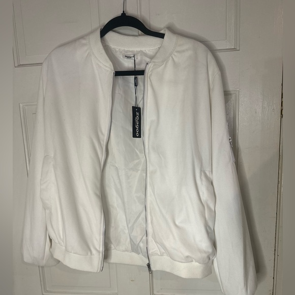 New size XL Zeagoo Womens Jacket Zipper Short Moto Biker Coat size festival - Picture 2 of 5